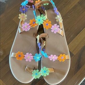 Colorful Floral Sandals